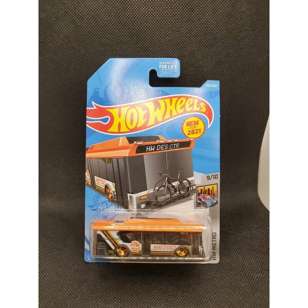 Hot Wheels #155 Orange Bus Aint Fare N Case HW Metro